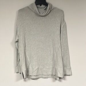 Eddie Bauer gray  cowl / turtle  neck pullover shirt, XL